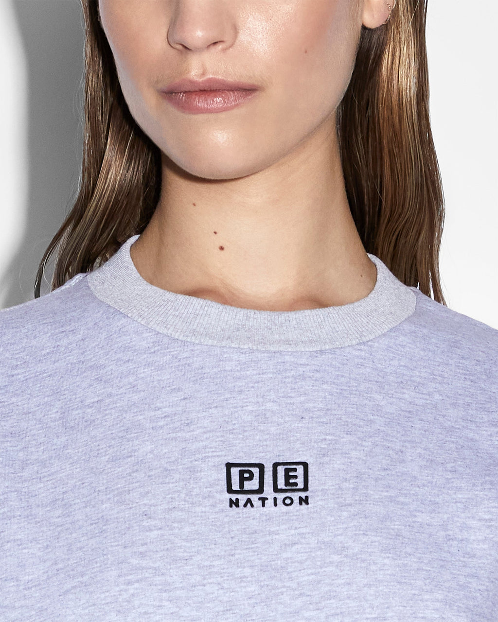 Womens Ksubi X P.e Nation Bodysuit Grey Marle Oversized Fashion Tops - Grey