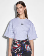 Womens Ksubi X P.e Nation Bodysuit Grey Marle Oversized Fashion Tops - Grey
