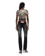 WOMENS MOWALOLA BABY TEE CHEETAH TEES