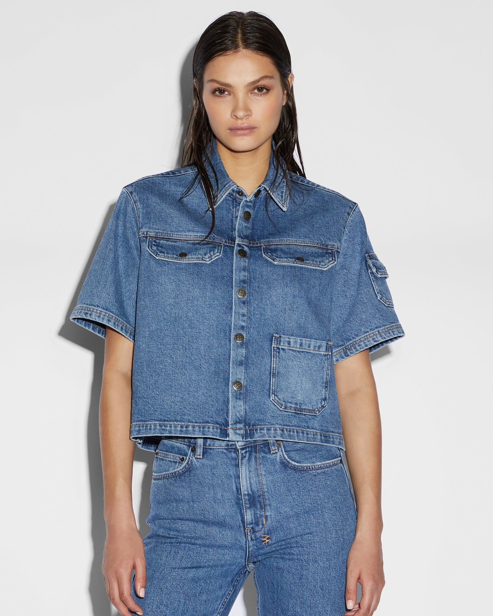 WOMENS  CARGO SS SHIRT HERITAGE BOXY SHIRTS