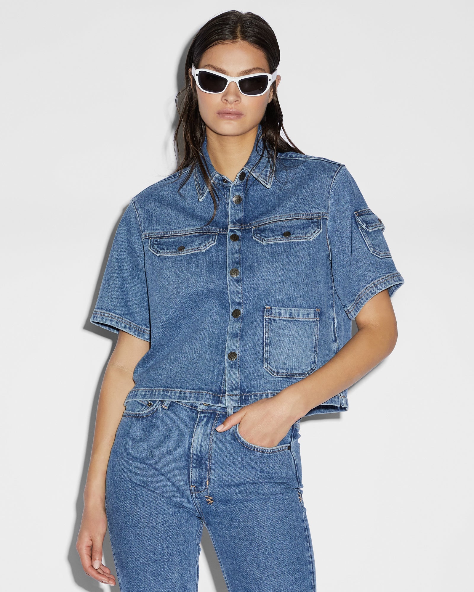 WOMENS CARGO SS SHIRT HERITAGE BOXY SHIRTS