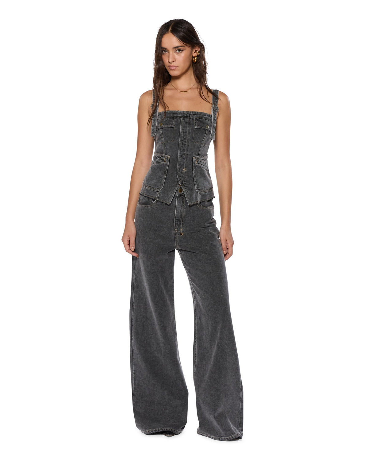 WOMENS STRIDER CINDER DENIM JEANS