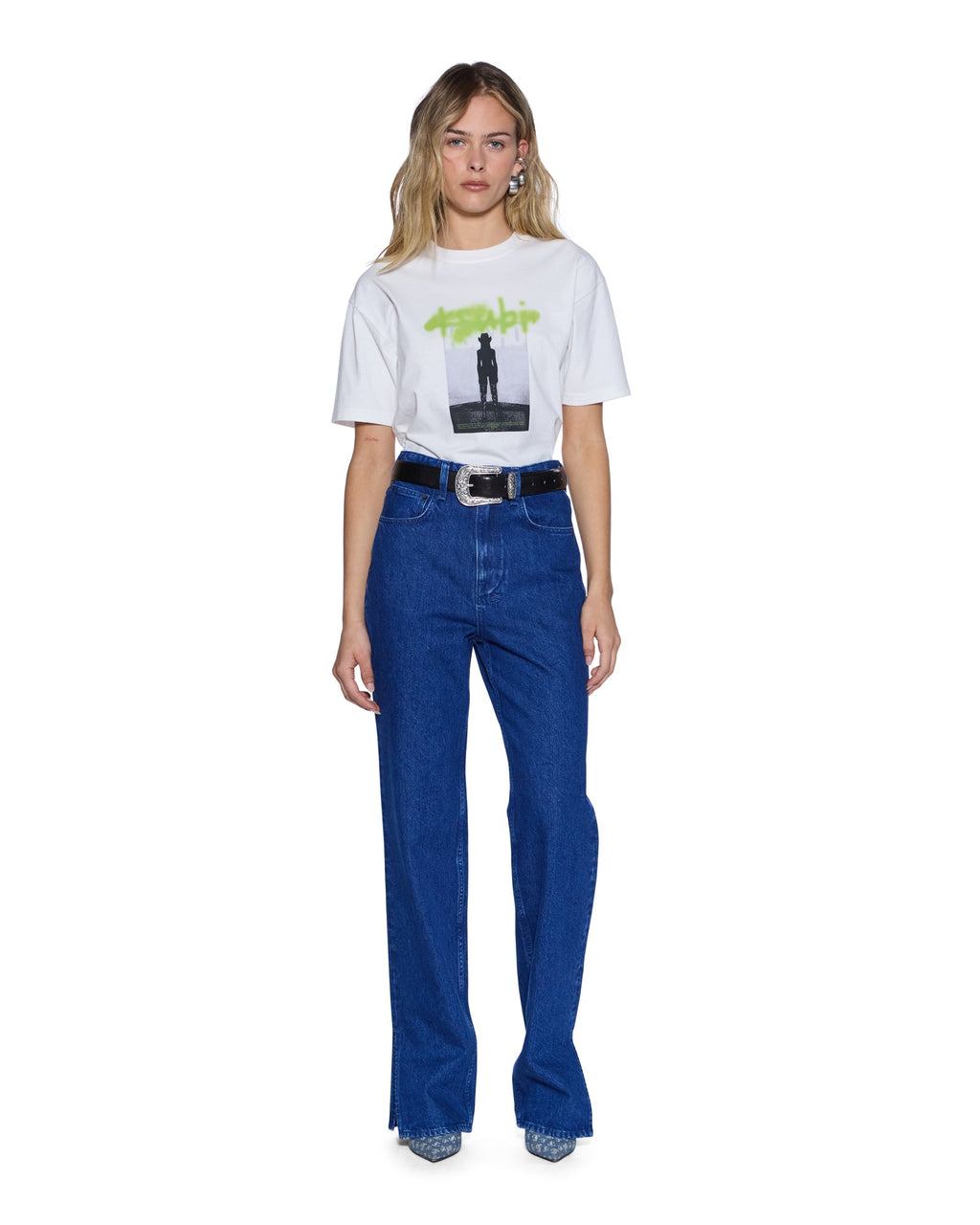Womens Ksycho Everyday Ss Tee White Regular Tees - White
