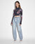WOMENS  KSUBI X P.E NATION PLAYBACK ZIPPED N RIPPED STRAIGHT DENIM JEANS