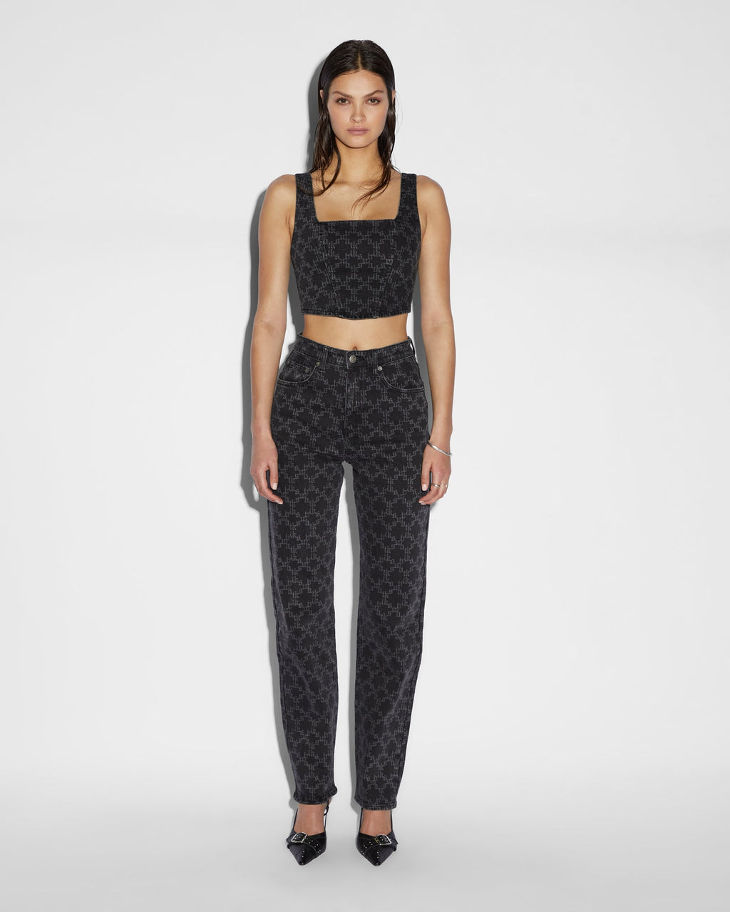 WOMENS PLAYBACK ICONIC ETECHED DENIM JEANS