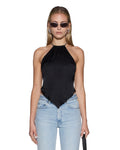 SCARF TOP BLACK