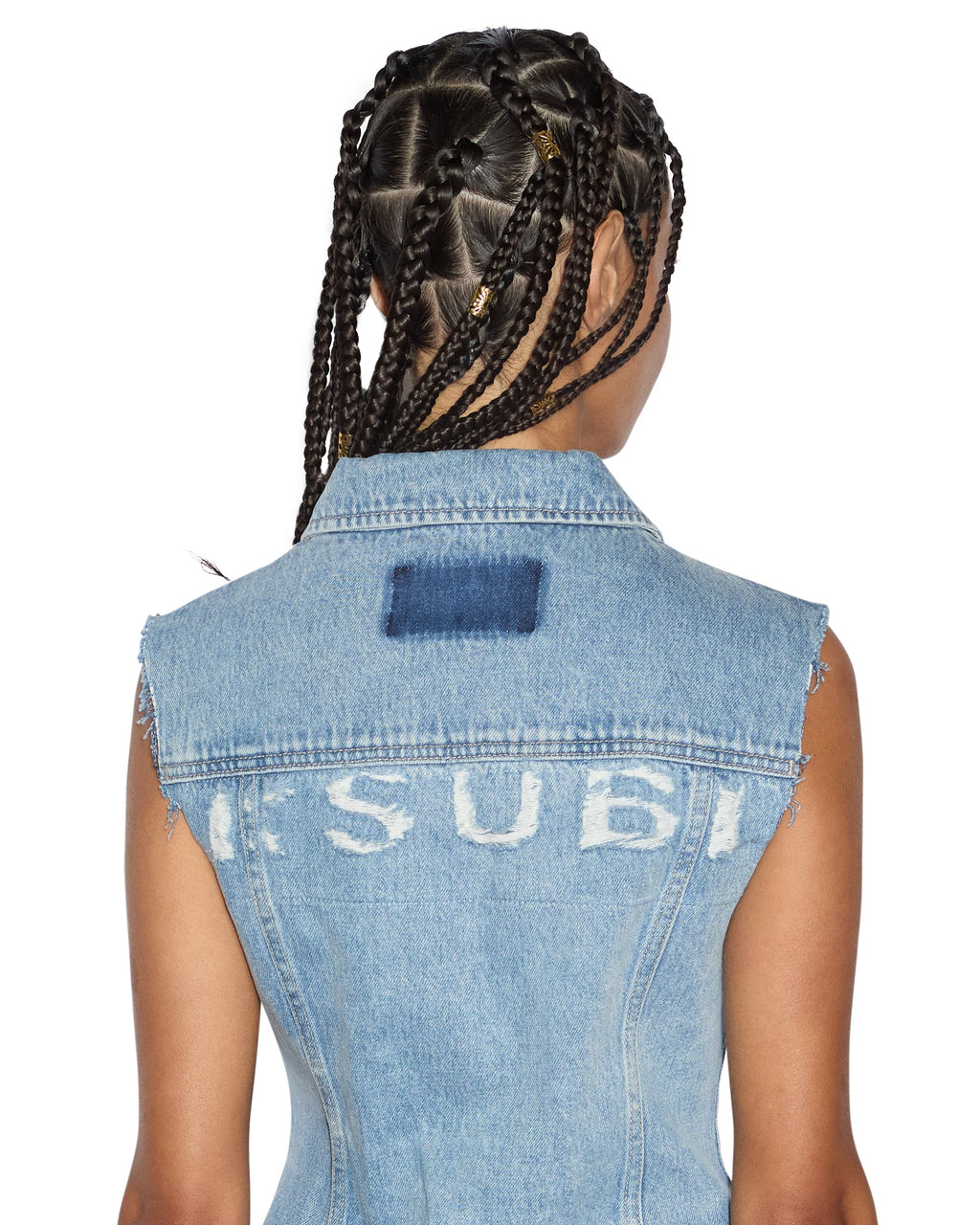 WOMENS SPARK VEST TORN UP FASHION TOPS