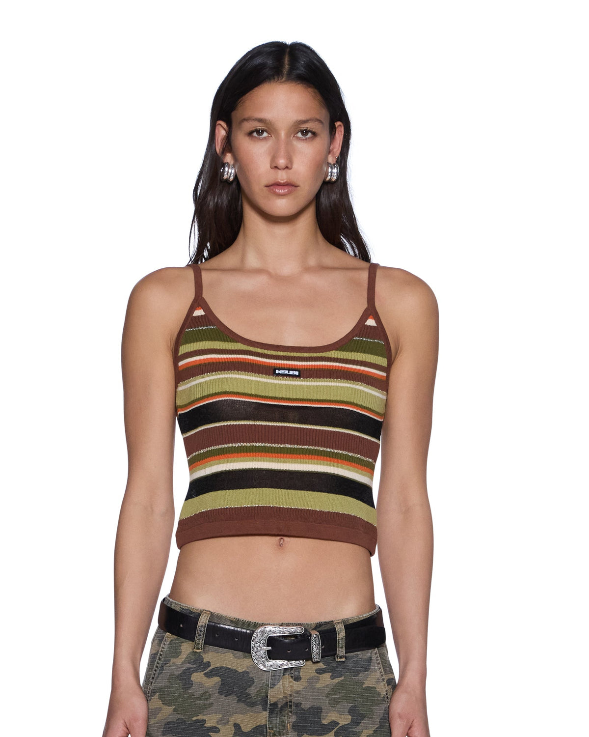 WOMENS TAMRIN KNITTED TANK MULTI FASHION TOPS