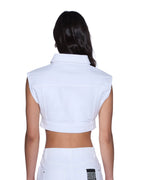 WOMENS TRUCKER VEST FRESH FASHION TOPS