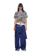 WOMENS RUCHED EVERYDAY SS TEE CAMO TEES