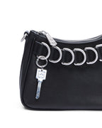 TRASH BAG MINI BLACK LEATHER BAGS