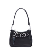 TRASH BAG MINI BLACK LEATHER BAGS