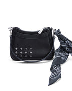 TRASH BAG MINI BLACK LEATHER BAGS