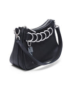 TRASH BAG MINI BLACK LEATHER BAGS