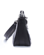 TRASH BAG MINI BLACK LEATHER BAGS