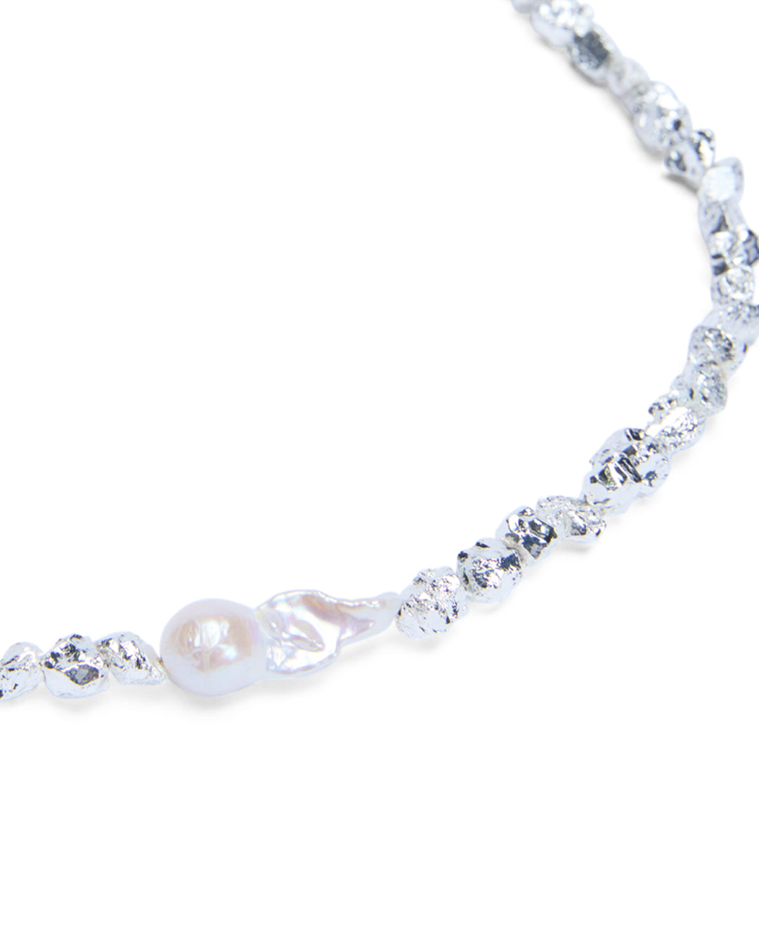 UNCUT SILVER CHOKER