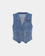 WOMENS VAGABOND WAISTCOAT HERITAGE FASHION TOPS