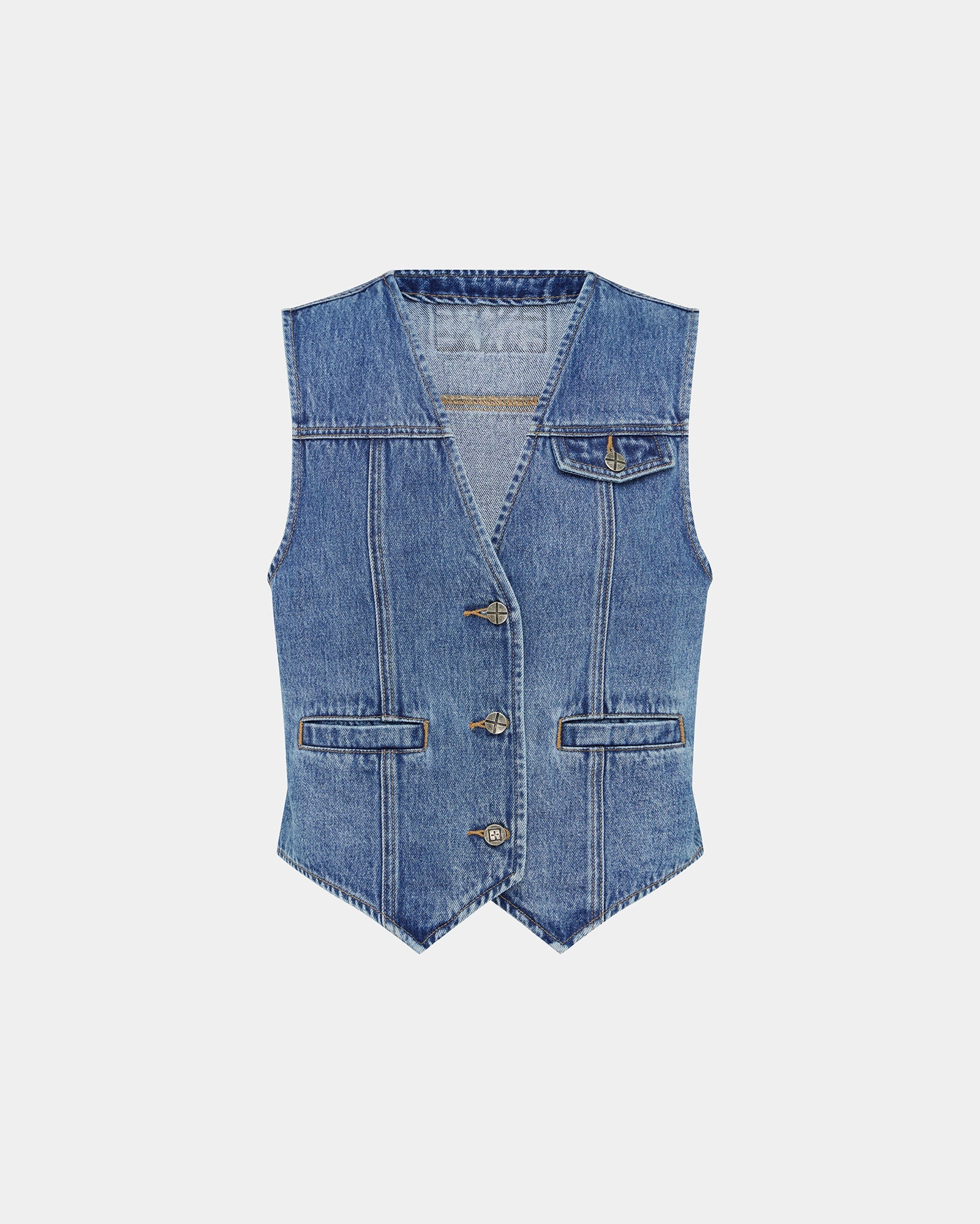 WOMENS VAGABOND WAISTCOAT HERITAGE FASHION TOPS