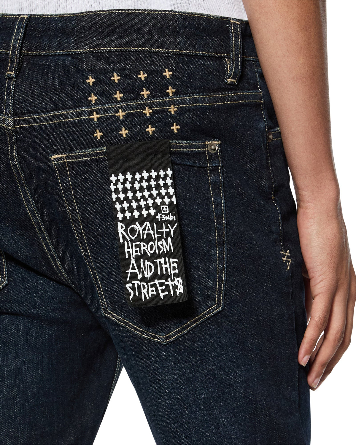 MENS VAN WINKLE RINSED DENIM JEANS