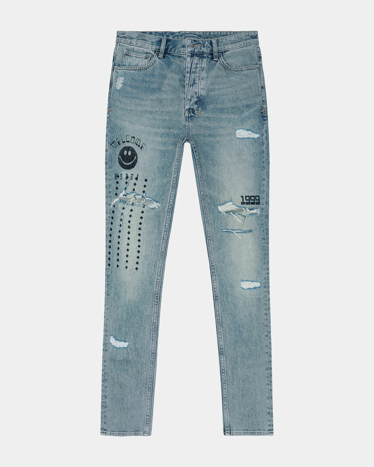 MENS VAN WINKLE THROW BAK TRASH DENIM JEANS