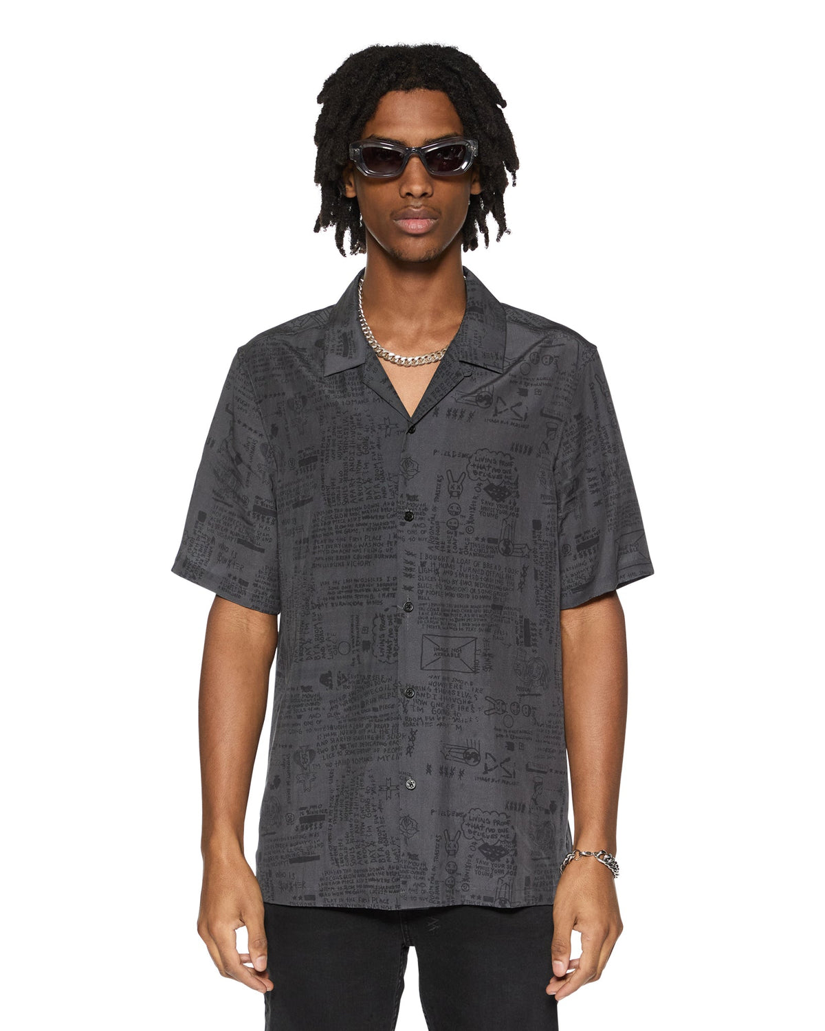 VERSES RESORT SS SHIRT BLACK