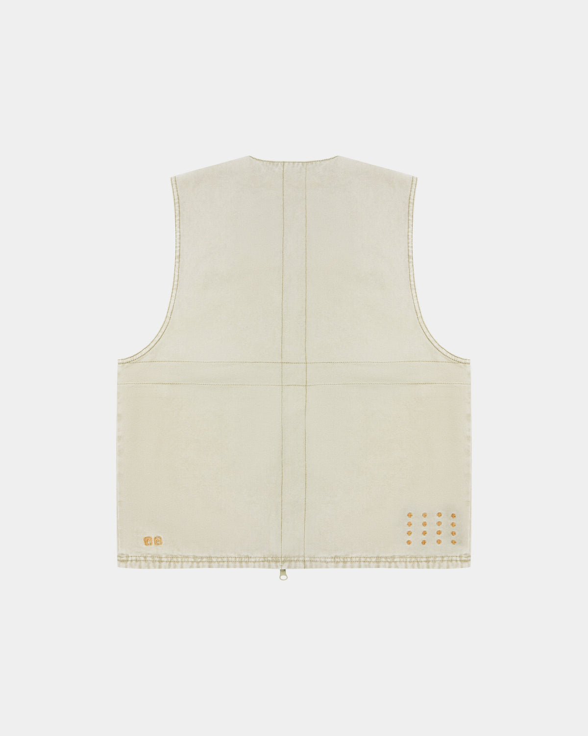 Mens Battler Vest Khaki Relaxed Vests - Khaki