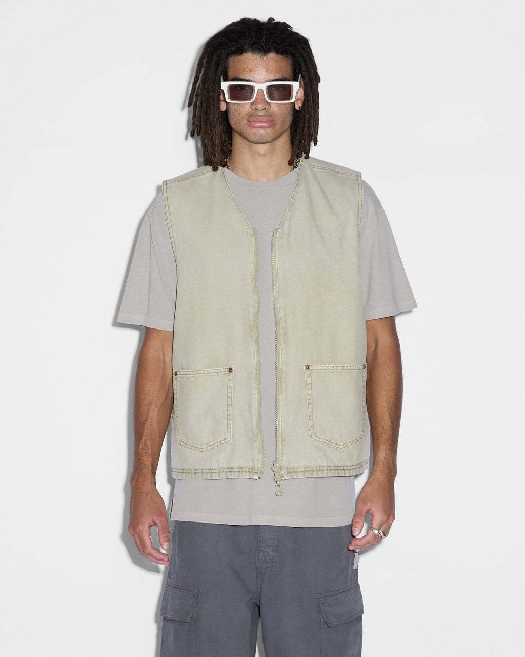 MENS BATTLER VEST KHAKI VESTS