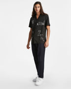 MENS LAST MANIAC RESORT SS SHIRT BLACK SHIRTS