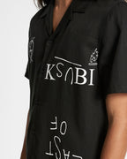 MENS LAST MANIAC RESORT SS SHIRT BLACK SHIRTS