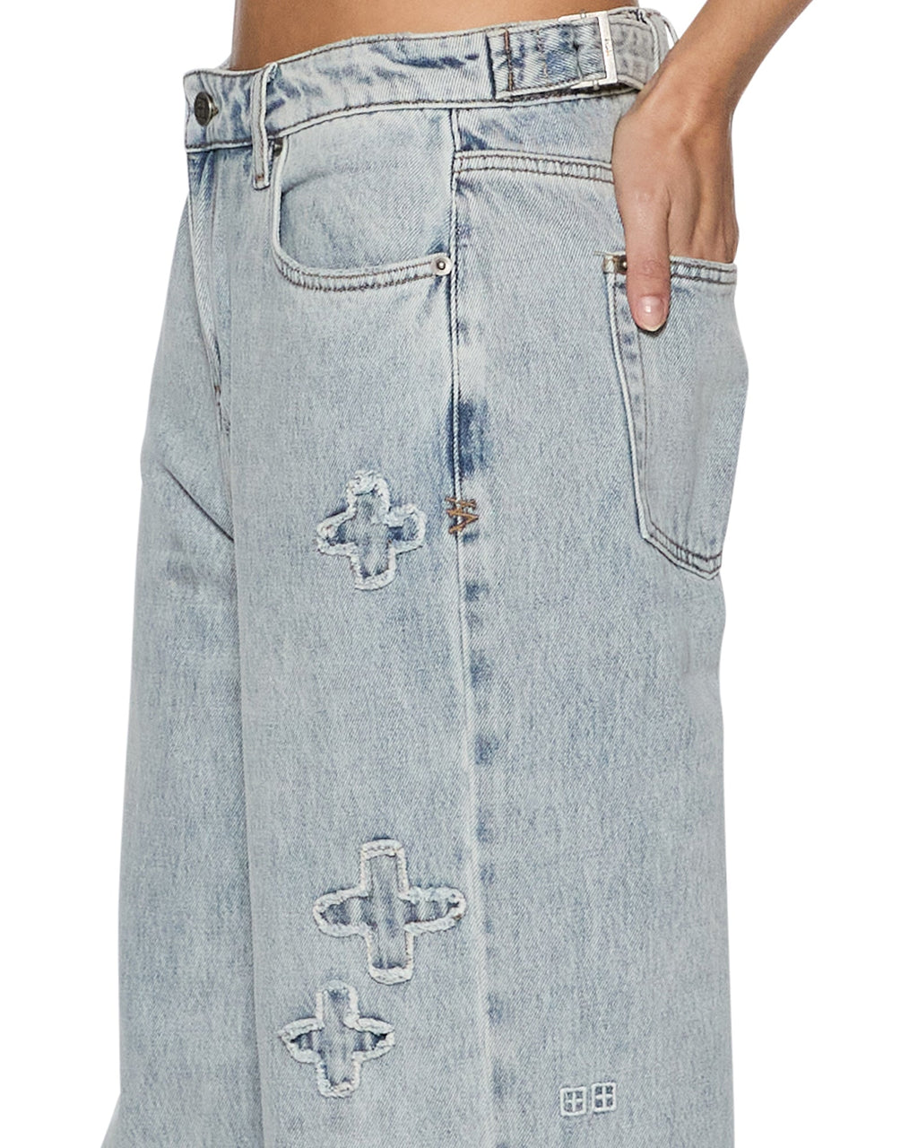 WOMENS LOW RIDER KRAFTWERK DENIM JEANS