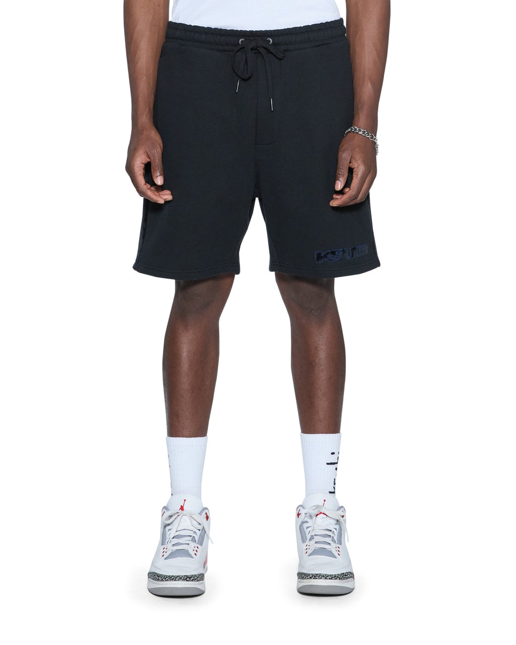 MENS 4X4 LUXE SYNTHESIS TRAK SHORT COBALT BLACK WALKSHORTS
