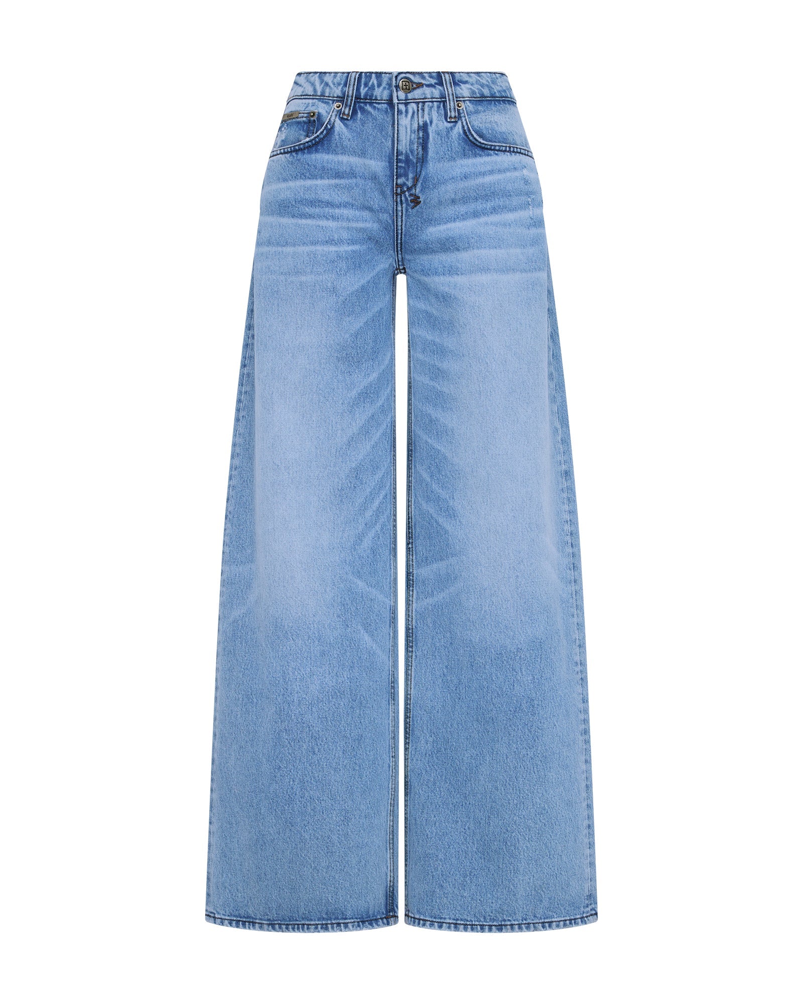 WOMENS  DROPOUT JEAN MERCER BLUE RELAXED DENIM JEANS
