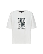 Womens Royalty Everyday Ss Tee Vintage White Regular Tees - White