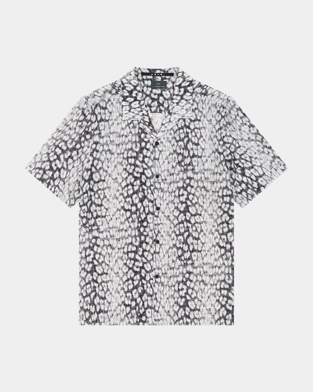 MENS WHITENOISE LEOPARD RESORT SS SHIRT MULTI SHIRTS