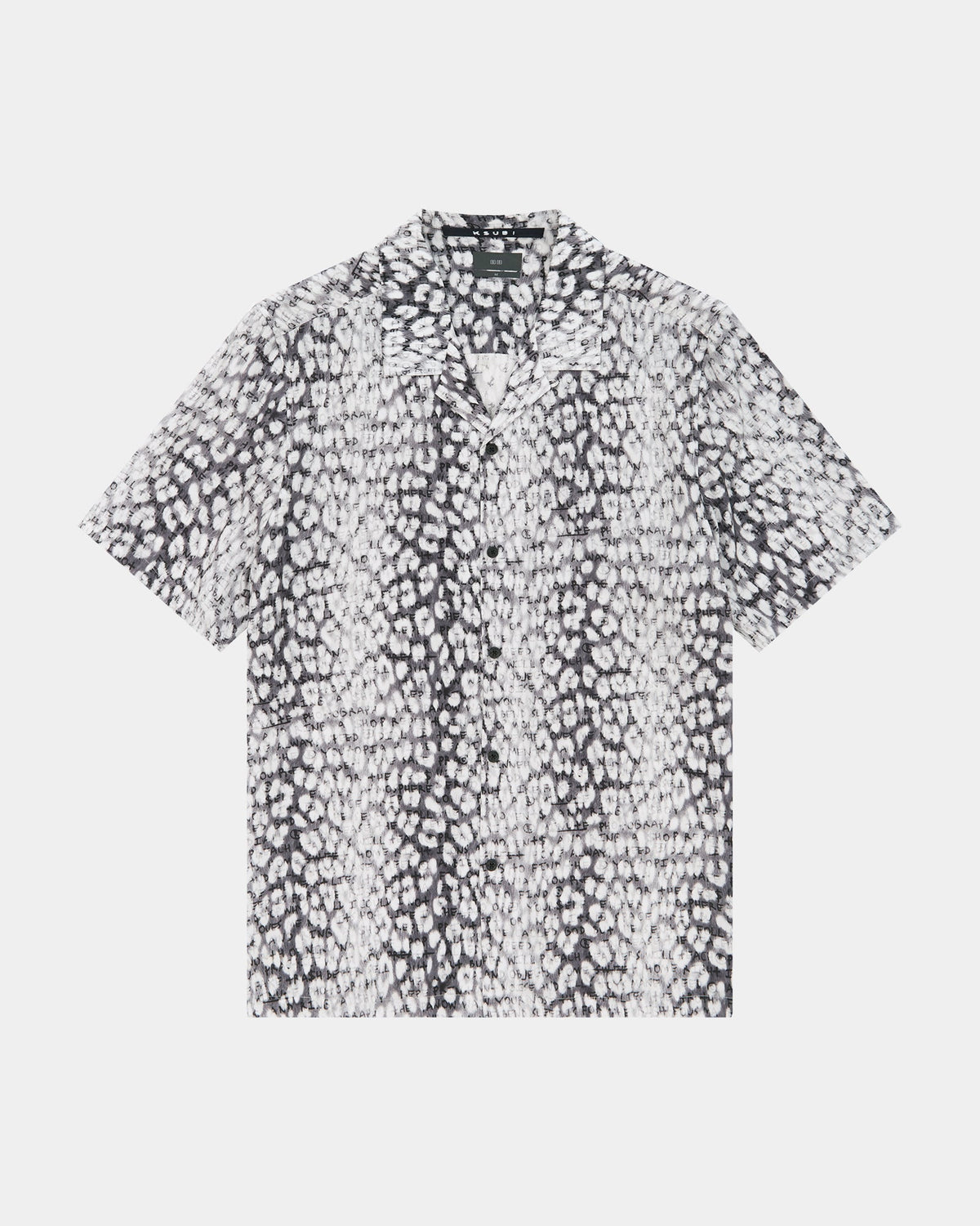 MENS WHITENOISE LEOPARD RESORT SS SHIRT MULTI SHIRTS