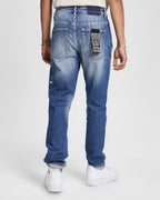 Mens Wolfgang Mid Town Tapered Denim Jeans - Denim