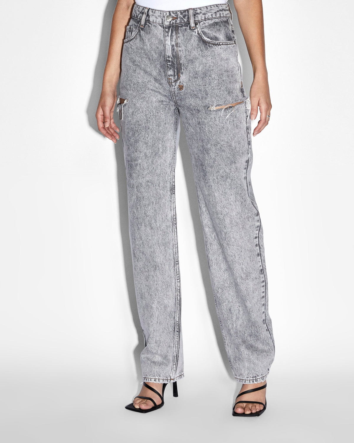 WOMENS PLAYBACK DIME KUT OUT DENIM JEANS