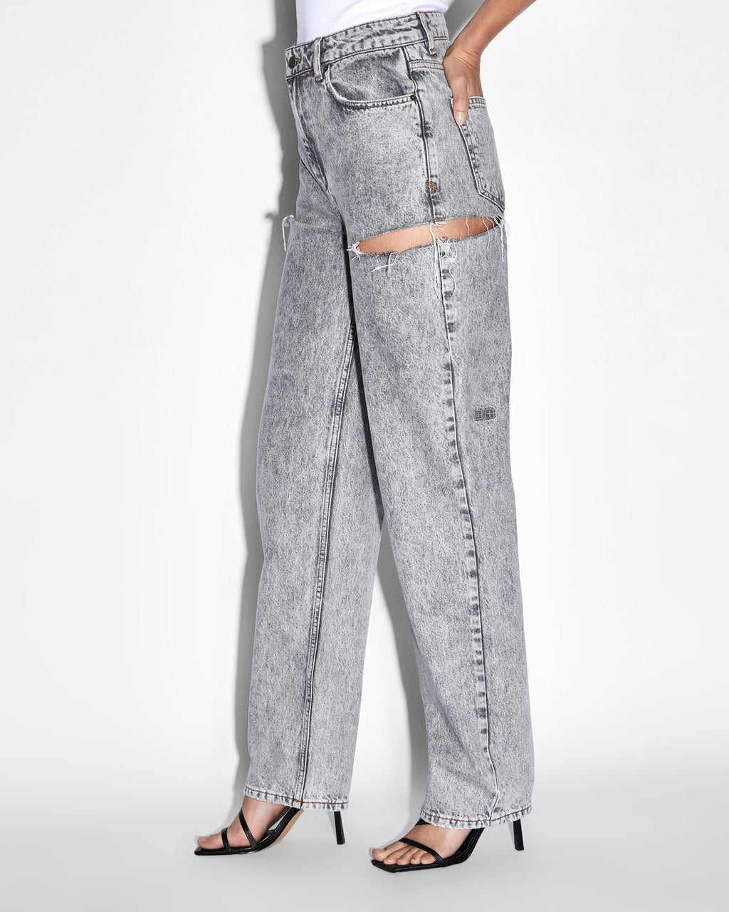 WOMENS PLAYBACK DIME KUT OUT DENIM JEANS