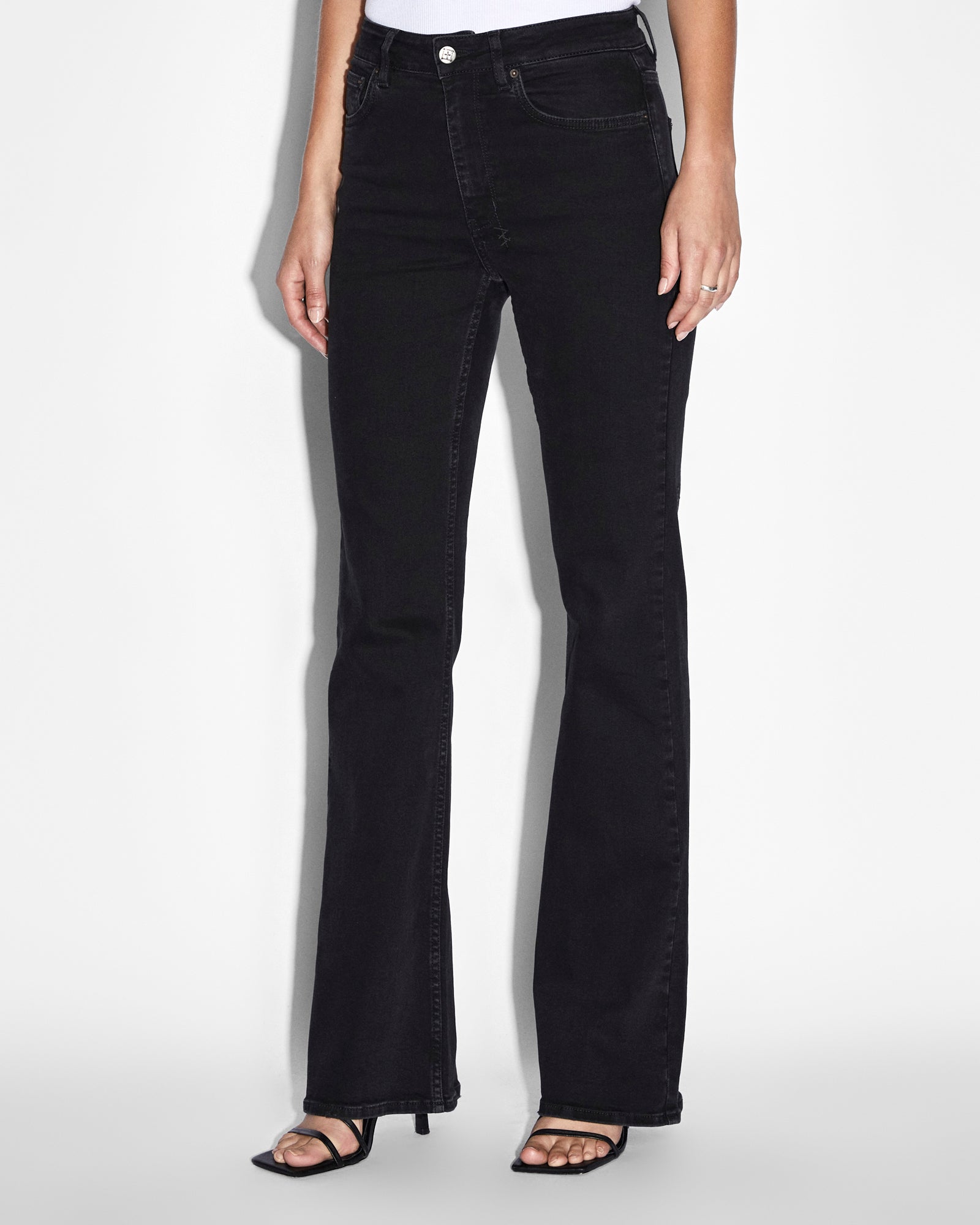 WOMENS SOHO STEALTH FLARE DENIM JEANS
