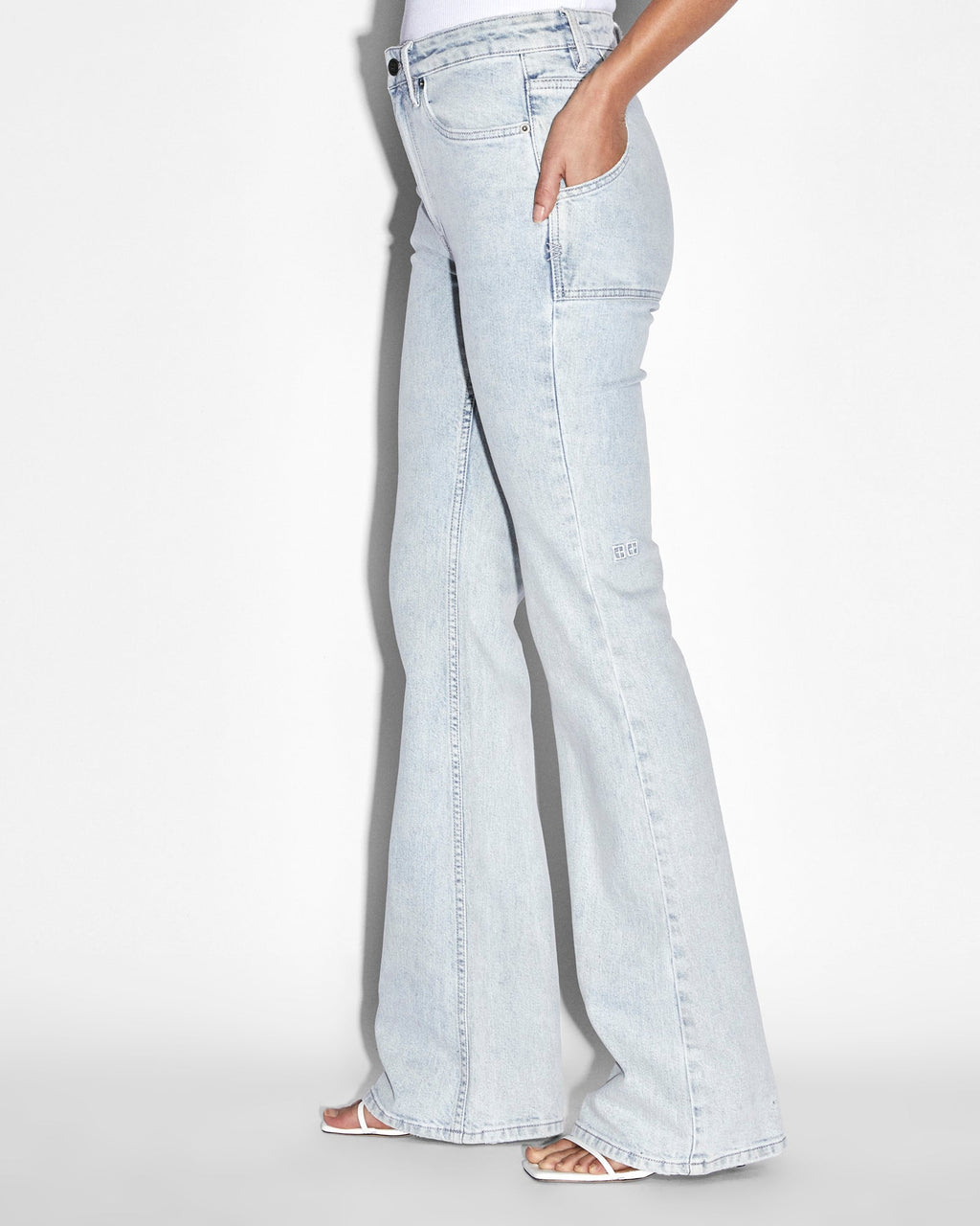 WOMENS SOHO ICE FLIPPED DENIM JEANS