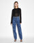 WOMENS  PLAYBACK IMPRINT STRAIGHT DENIM JEANS