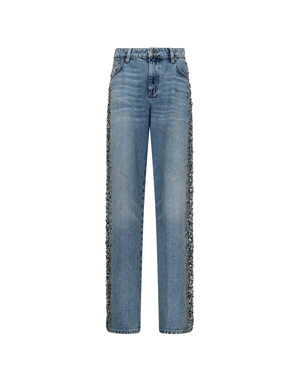 Womens Low Rider Kulture Krystal Relaxed Denim Jeans - Denim