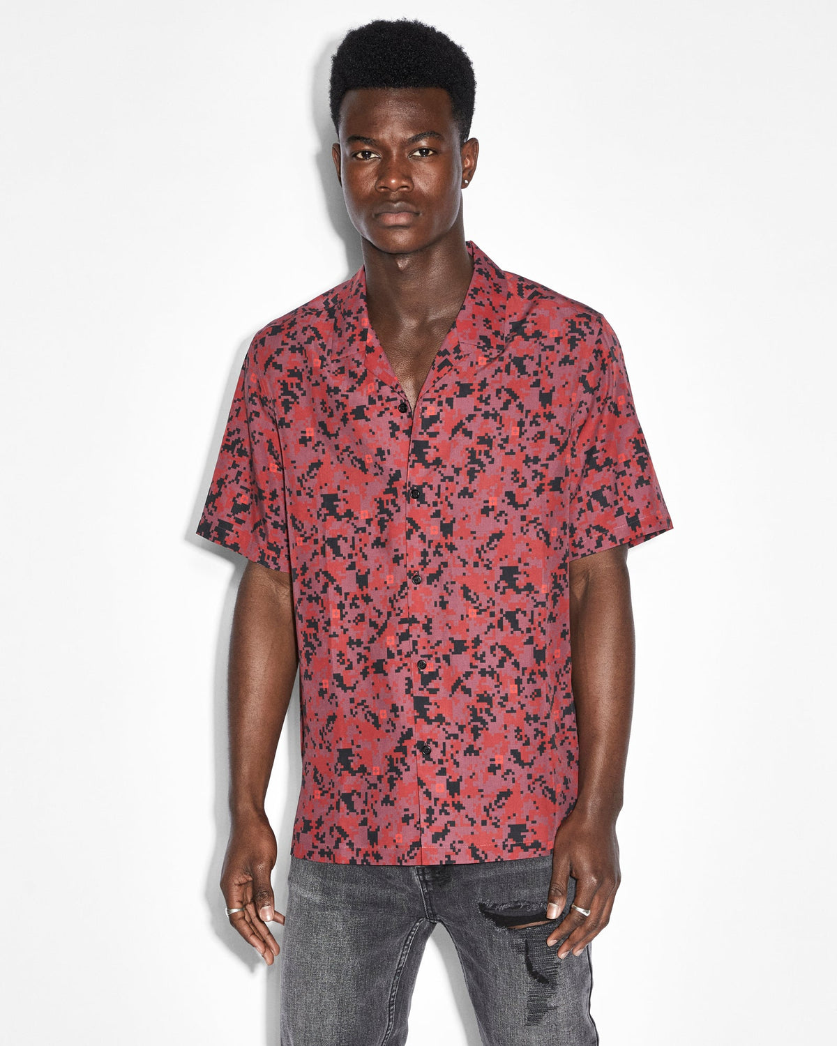 MENS DIGI RESORT SS SHIRT MULTI SHIRTS