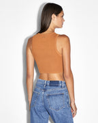 WOMENS SYNDICATE TANK CARAMEL FASHION TOPS