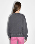 WOMENS UNITY STAR OH G CREW CHARCOAL FLEECE