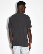 Mens Butterfly Kash Ss Tee Faded Black Regular Tees - Black