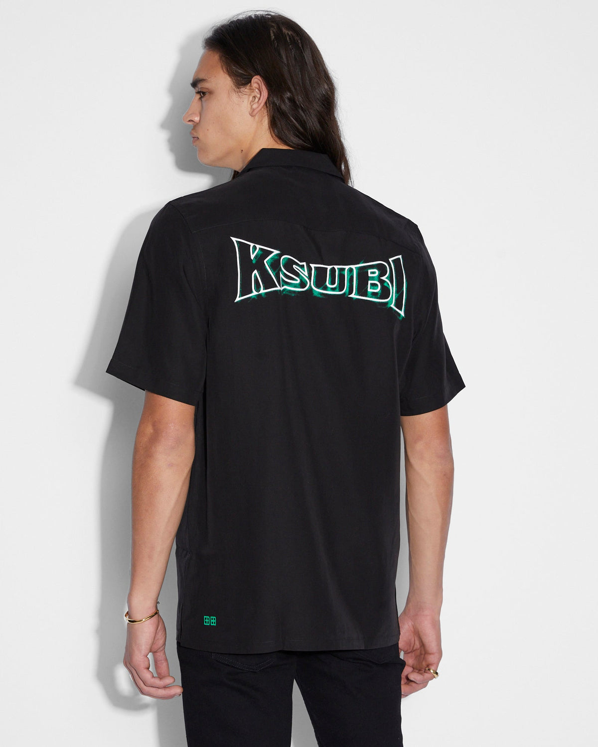 MENS NEON RESORT SS SHIRT BLACK SHIRTS