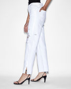 WOMENS BROOKLYN JEAN BLANC SLICED DENIM JEANS