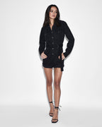 Womens Hazard Short Boilersuit Relaxed Playsuits - Black