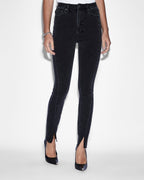 WOMENS HI N WASTED XTRA ONYX PANEL DENIM JEANS